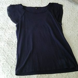 Ann Taylor Flutter Sleeve Top